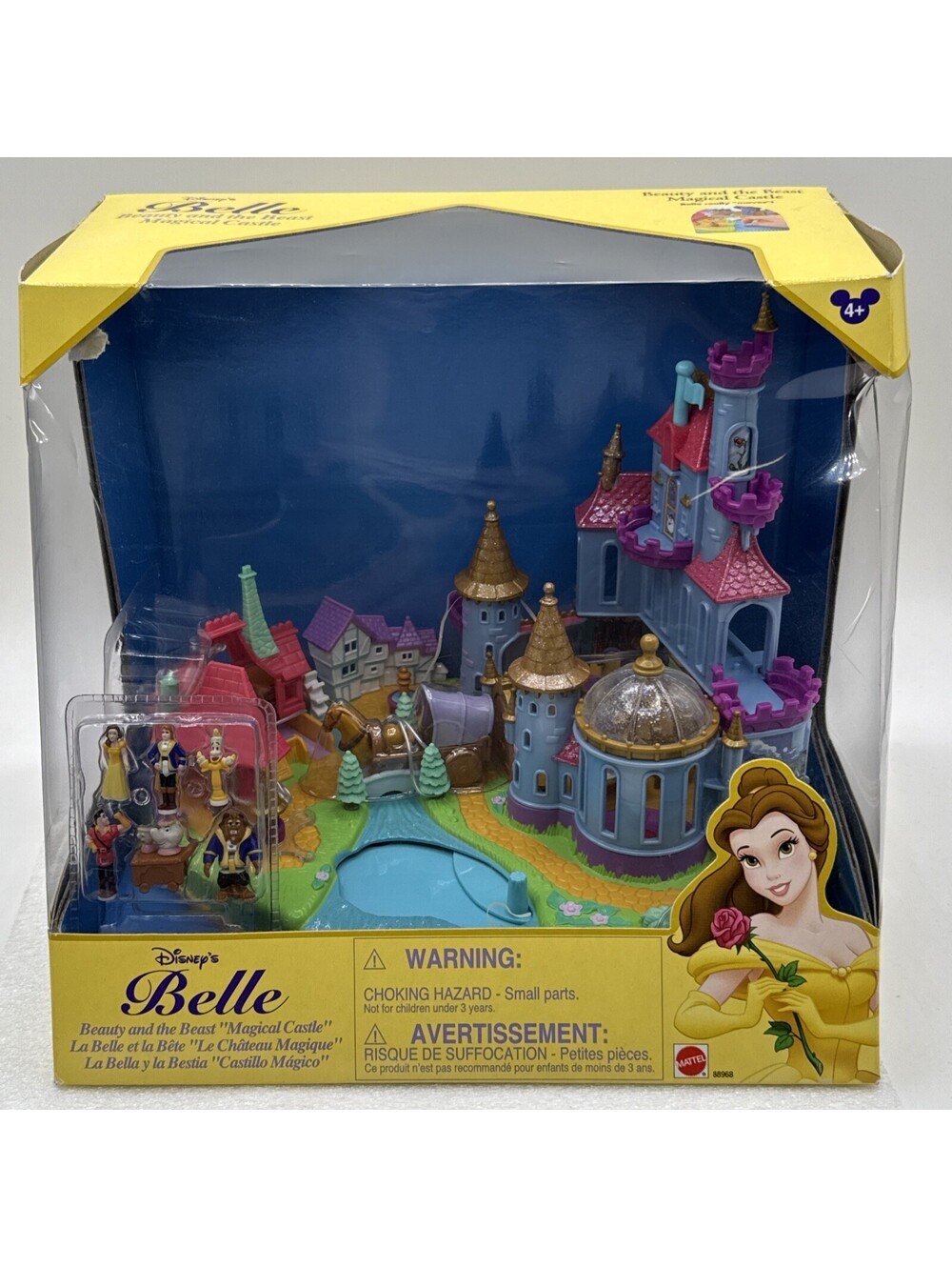 Disney Beauty and the Beast Belle "Magical Castle" Playset Mattel Bluebird 2001